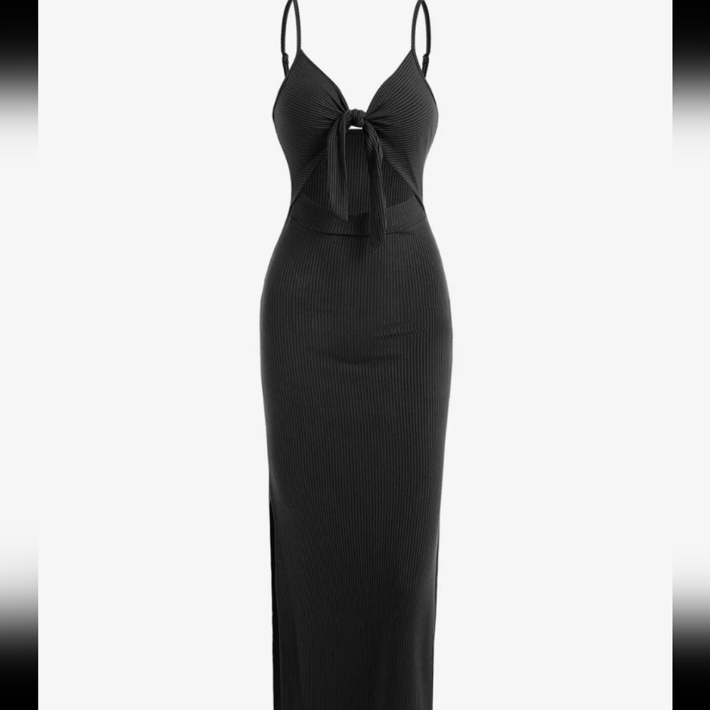 TIK💕TOK  Maxi Dress with Tie Detail